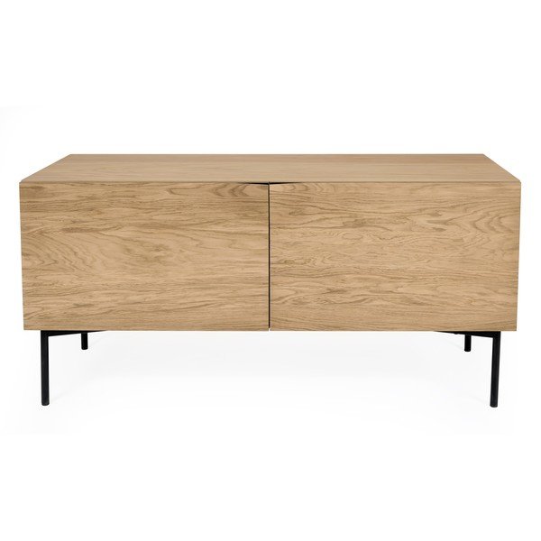 Brązowa komoda w dekorze drewna dębu Woodman Flop, 65x120 cm