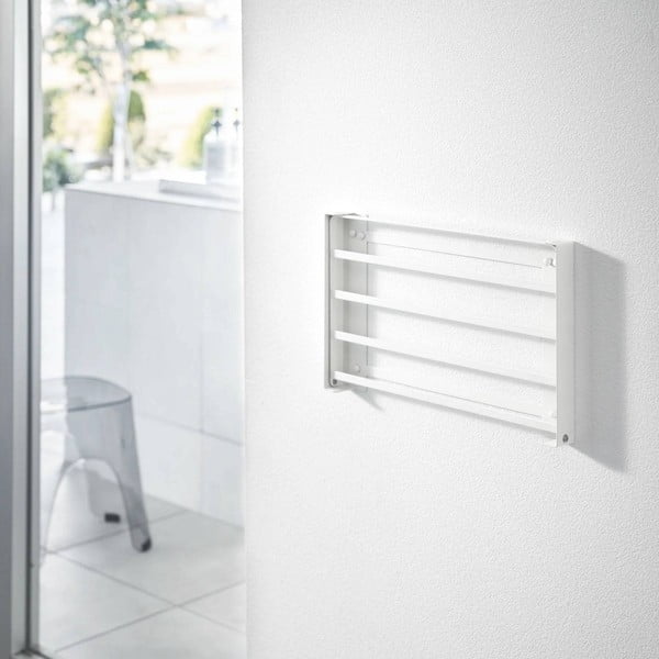 Ścienna stalowa półka łazienkowa w matowym białym kolorze Tower – YAMAZAKI-image-3