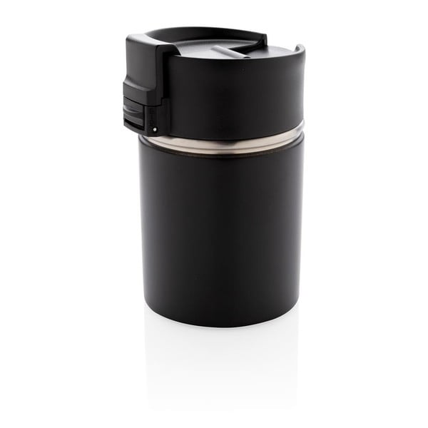 Czarny kubek termiczny XD Exclusive Bogota, 220 ml