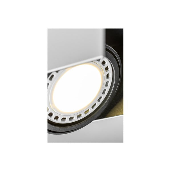 Biało-czarna lampa sufitowa z metalowym kloszem 14x31 cm Verso – GTV-image-2