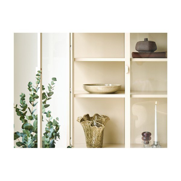 Kremowa stalowa witryna 80x180x35 cm Brisbane – House Nordic-image-2