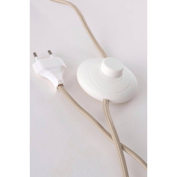 Beżowa tekstylna lampa stojąca (wysokość 80 cm) Harriet – Jotex-image-3