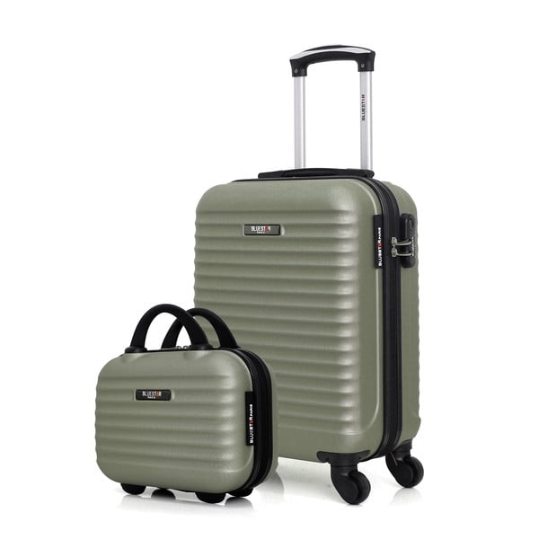 Zestaw walizki i kuferka w pastelowozielonym kolorze Bluestar Francie-image-3