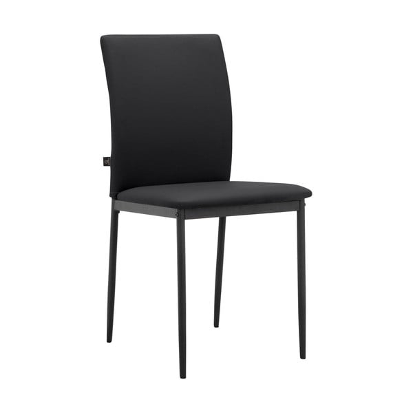 Czarne krzesła z imitacji skóry zestaw 2 szt. Pavia – Støraa