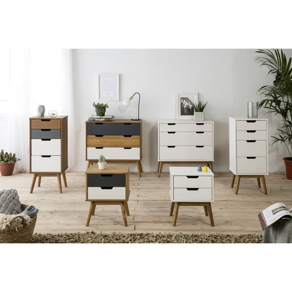 Komoda z litego drewna sosnowego Marckeric Cusco, szer. 80 cm-image-2