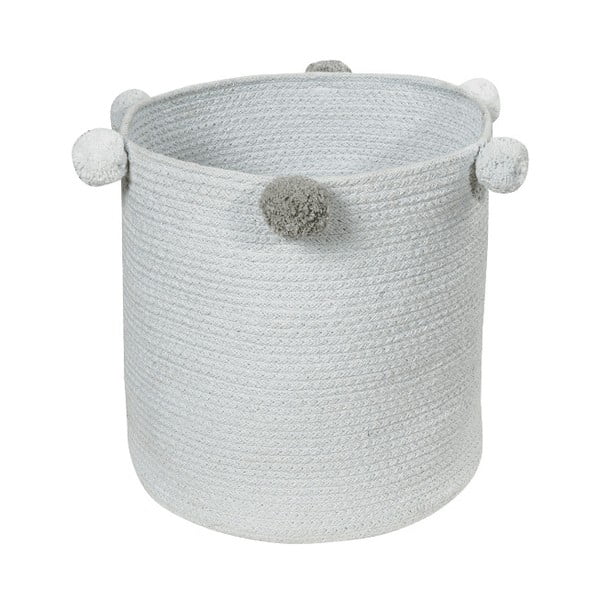 Jasnoniebieski tekstylny dziecięcy kosz na zabawki ø 30x30 cm Bubbly – Lorena Canals