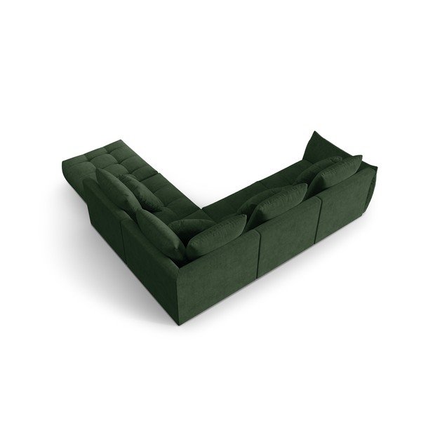 Ciemnozielony narożnik (prawostronny/w kształcie litery L) Bloom – Micadoni Home-image-3