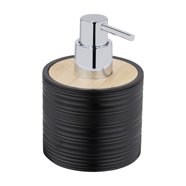Czarny plastikowy dozownik do mydła 350 ml Lyon – Allstar