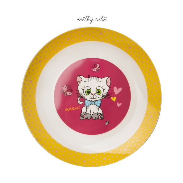 3-częściowy zestaw dziecięcych porcelanowych naczyń Orion Kittens-image-4