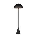 Czarna lampa stojąca (wysokość 130 cm) Alfie – Trio