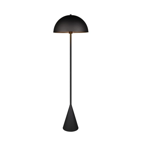 Czarna lampa stojąca (wysokość 130 cm) Alfie – Trio
