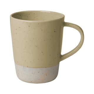 Beżowy ceramiczny kubek z uszkiem Blomus Sablo, 250 ml