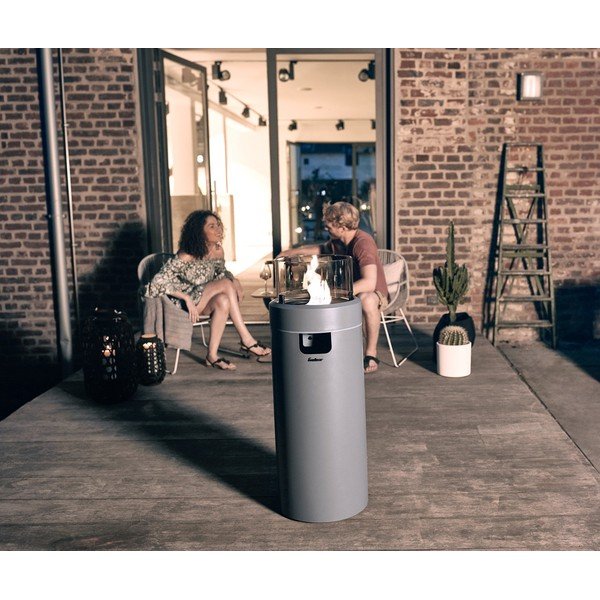 Szary kominek gazowy ENDERS Nova LED L-image-1