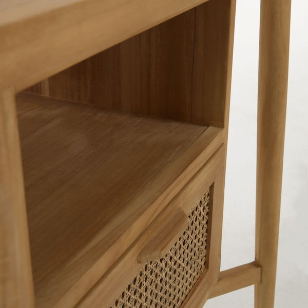 Szafka pod umywalkę z drewna tekowego Kave Home Uliana-image-1