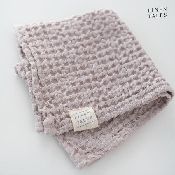 Jasnoróżowy ręcznik 50x70 cm Honeycomb – Linen Tales