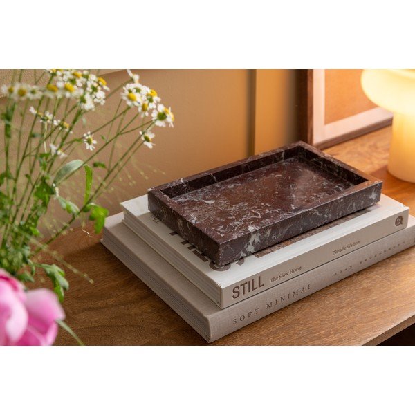 Marmurowa taca dekoracyjna 15x25 cm Lazio – PT LIVING-image-1