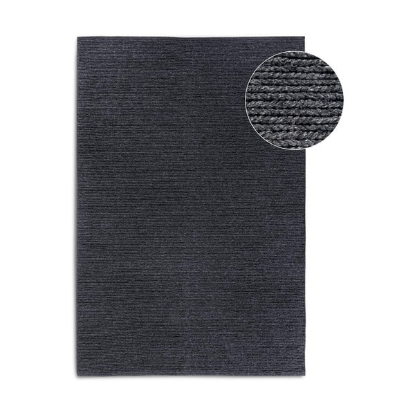 Ciemnoszary wełniany dywan tkany ręcznie 80x150 cm Francois – Villeroy&Boch