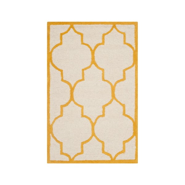 Pomarańczowy dywan wełniany Safavieh Everly, 152x91 cm