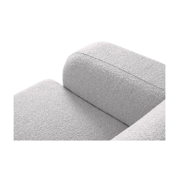 Jasnoszary narożnik z materiału bouclé (prawostronny) Molino – Micadoni Home-image-4