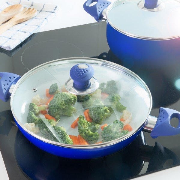 Niebieski komplet garnka, rondla i patelni InnovaGoods Chef-image-1