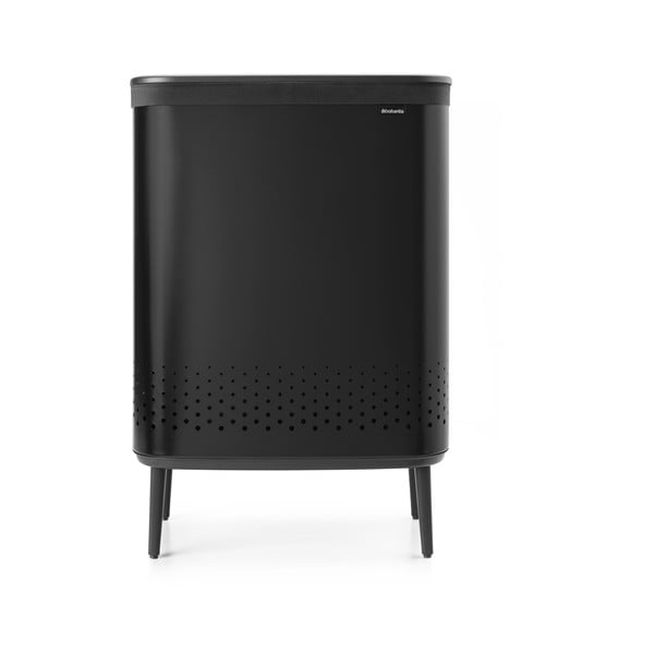 Metalowy kosz na pranie w kolorze matowej czerni 90 l Bo Hi – Brabantia-image-4