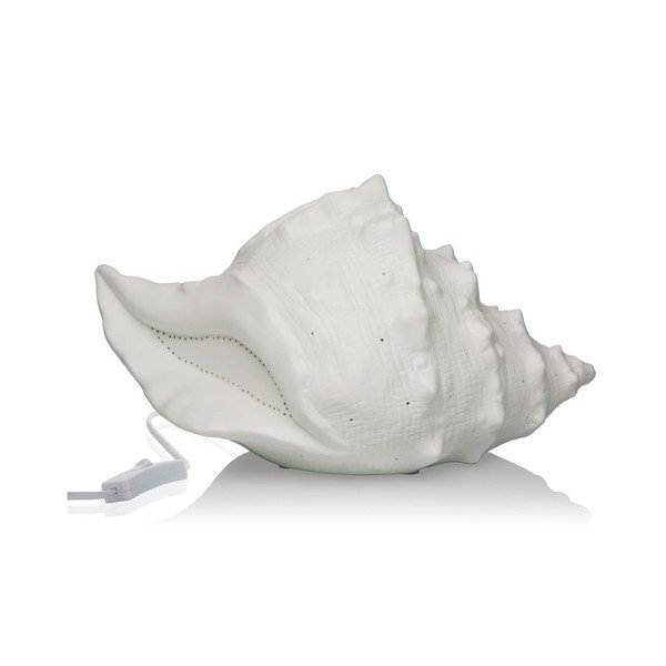 Porcelanowa lampa stołowa w kształcie muszli Versa