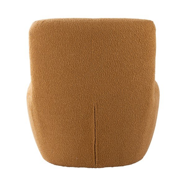 Żółty fotel z materiału bouclé Ada – Leitmotiv-image-4