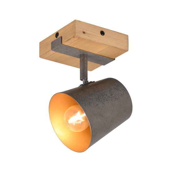 Ciemnoszaro-naturalna lampa punktowa Bell – Trio-image-4