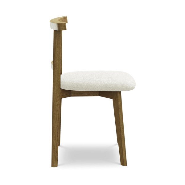 Kremowe krzesło z litego drewna Ohelo – Makamii-image-2