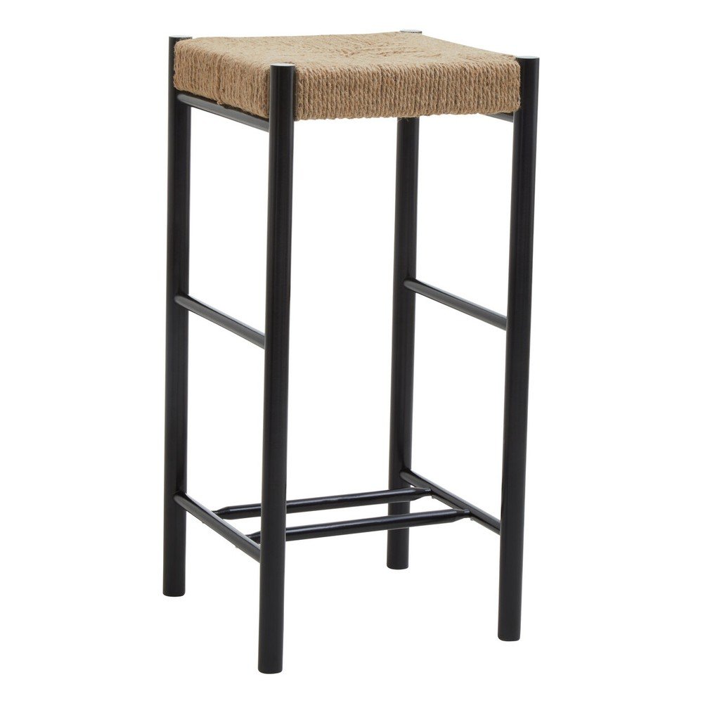 Czarny/w naturalnym kolorze hoker z litego drewna bukowego (wysokość siedziska 72 cm) Bandar – Premier Housewares