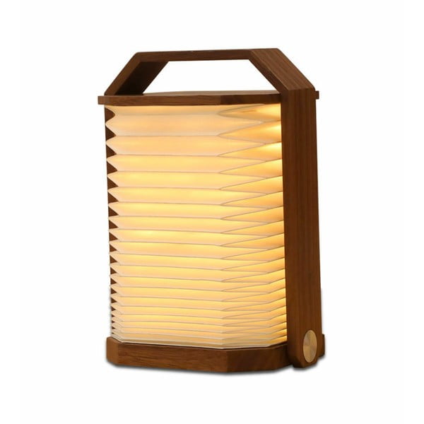 Biała/w ciemnym naturalnym kolorze dekoracja świetlna na USB Origami – Gingko