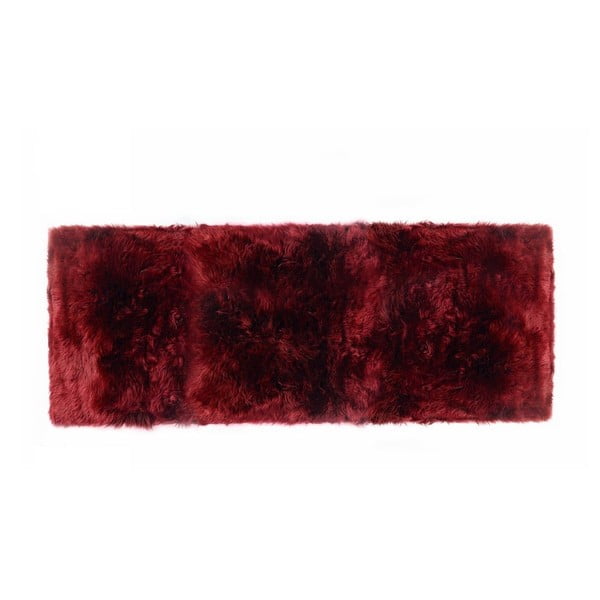 Czerwony chodnik z owczej skóry Royal Dream Zealand Long, 190x70 cm