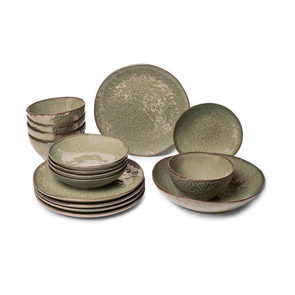 Kamionkowy zestaw talerzy 16 szt. dla 5 osób Nephrite – Bonami Selection