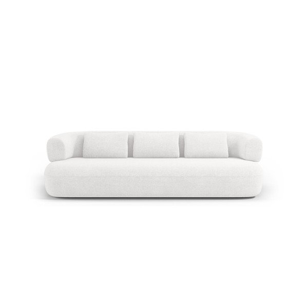 Sofa z materiału bouclé w kolorze kości słoniowej 200 cm Jenny – Micadoni -image-3