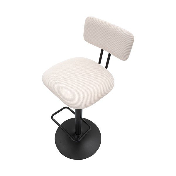 Biało-czarny hoker z regulowaną wysokością (wysokość siedziska 61 cm) Tina – Mauro Ferretti-image-4