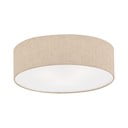 Beżowa lampa sufitowa z tekstylnym kloszem ø 40 cm Thor – Fischer & Honsel