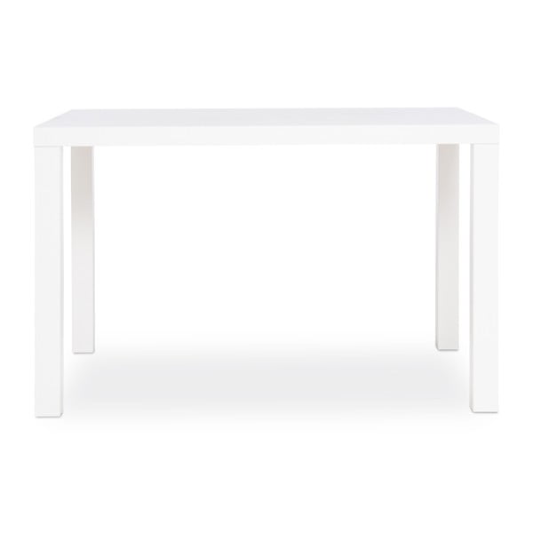 Biały stół z połyskiem Intertrade Primo, 80x120 cm