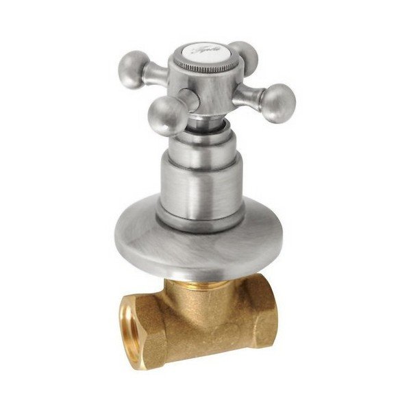 Zawór podtynkowy w kolorze matowego srebra Antea Cold – Sapho