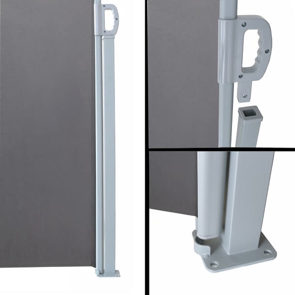 Zielona metalowo-tekstylna osłona balkonowa 300x160 cm – Garden Pleasure-image-1