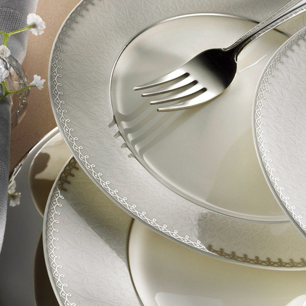 Komplet naczyń porcelanowych 28-częściowy Kutahya Libia-image-1