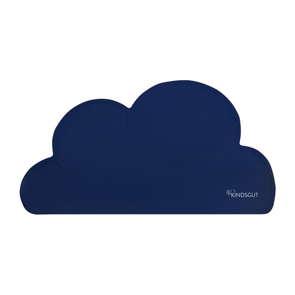 Ciemnoniebieska silikonowa mata stołowa Kindsgut Cloud, 49x27 cm