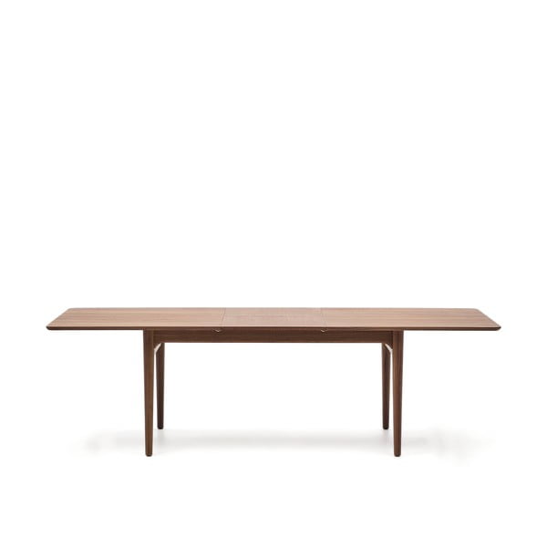 Rozkładany stół z dodatkowym blatem w dekorze orzecha 100x200 cm Elan – Kave Home-image-3