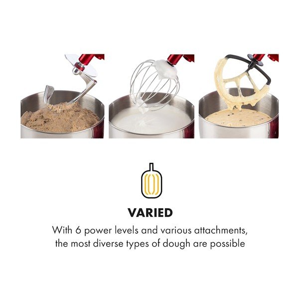 Czerwony wielofunkcyjny robot kuchenny Klarstein Lucia Elegance-image-4