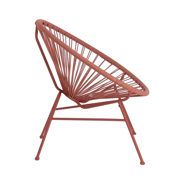 Krzesło ogrodowe z plecionką w kolorze terakoty Kave Home Samantha-image-2