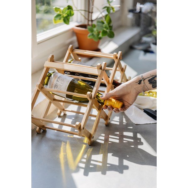 Bambusowy stojak na wino – Bonami Essentials-image-2