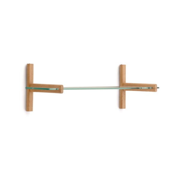 Szklany modułowy system półek w naturalnym kolorze 90x28x30,5 cm Sitra – Kave Home-image-2