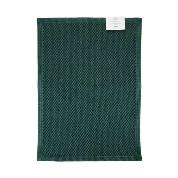 Zielony bawełniany dywanik łazienkowy Bahne & CO, 70x50 cm