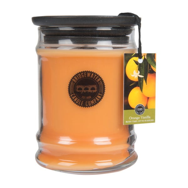 Świeczka w szkle o zapachu pomarańczy i wanilii Creative Tops, czas palenia 65–85 h