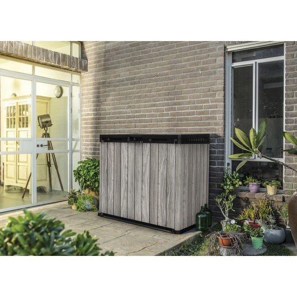 Szara plastikowa skrzynia ogrodowa Deco – Keter-image-1