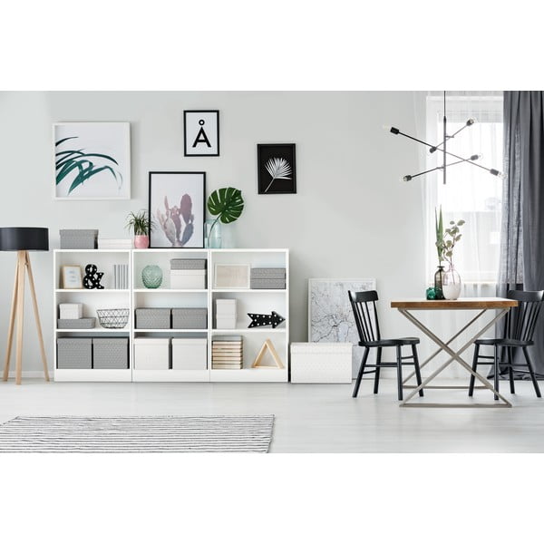 Zestaw 3 szarych pudełek do przechowywania Esselte Home, 32x36,5 cm-image-1